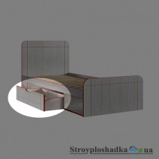 Ящик для детской кровати Феникс Мебель Рио, 100х40х21.5 см, корпус ДСП, ясень/красный