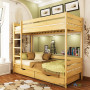 Ліжко Естелла Дует, 90х200 см, масив бук, 102 натуральний бук, з ящиком (ДСП/дерево)