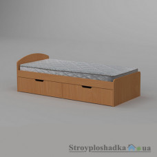Детская кровать Компанит 90+2, 94.4х204.2 см, ДСП, бук