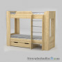 Дитяче ліжко Компаніт Твікс-2, 90.8х197.4 см, ДСП, дуб санома