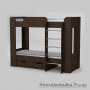 Дитяче ліжко Компаніт Твікс-2, 90.8х197.4 см, ДСП, венге