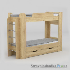Детская кровать Компанит Твикс, 77.6х210.8 см, ДСП, дуб санома