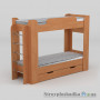 Дитяче ліжко Компаніт Твікс, 77.6х210.8 см, ДСП, вільха