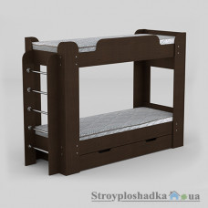 Детская кровать Компанит Твикс, 77.6х210.8 см, ДСП, венге