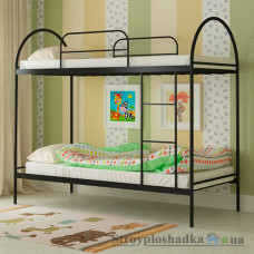 Кровать металлическая Мадера Сеона, 90х200 см, основа - металлические трубки, черная