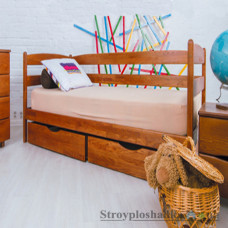 Дитяче ліжко Мікс Меблі Єва, 70х140 см, масив бук, горіх світлий