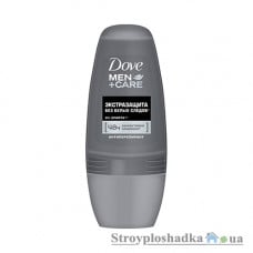 Роликовый дезодорант Dove Men+Care, Экстразащита от белых следов, 50 мл