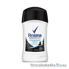 Твердий дезодорант Rexona, Невидима, Прозорий кристал, 40 мл