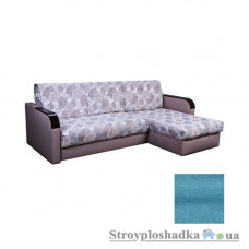 Угловой диван-кровать Novelty Фаворит, 170х240 см, ткань София, ППУ, aqua