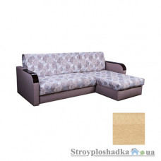 Кутовий диван-ліжко Novelty Фаворит, 170х220 см, тканина Софія, ППУ, caramel