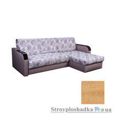 Кутовий диван-ліжко Novelty Фаворит, 170х220 см, тканина Софія, ППУ, light-brown
