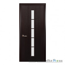 Міжкімнатні двері Новий Стиль Фортіс Дюна 1S DeLuxe, зі склом, 2000x600x34, венге, шт.