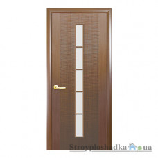 Межкомнатная дверь Новый Стиль Фортис Дюна 1S DeLuxe, со стеклом, 2000x600x34, золотая ольха, шт.