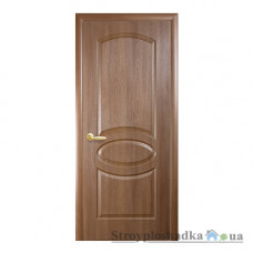 Межкомнатная дверь Новый Стиль Фортис R Овал Новый DeLuxe, 2000x600x34, золотая ольха, шт.
