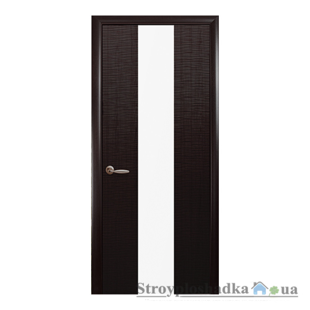 Межкомнатная дверь Новый Стиль Фортис Сахара 1Z DeLuxe, со стеклом, 2000x600x34, венге, шт.