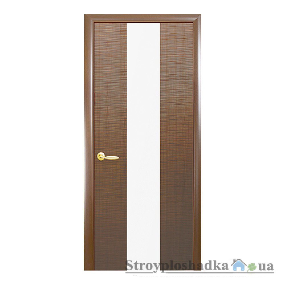 Межкомнатная дверь Новый Стиль Фортис Сахара 1Z DeLuxe, со стеклом, 2000x700x34, золотая ольха, шт.