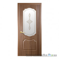 Межкомнатная дверь Новый Стиль Фортис P V-B Вензель DeLuxe, со стеклом Р1, 2000x700x34, золотая ольха, шт.