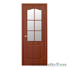 Межкомнатная дверь Новый Стиль Фортис B-G, ПВХ, со стеклом, 2000x600x34, вишня, шт.