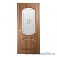 Межкомнатная дверь Новый Стиль Рока В Интера DeLuxe, со стеклом Р1, 2000x600x34, золотая ольха, шт.