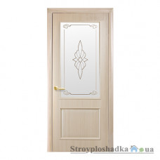 Міжкімнатні двері Новий Стиль Вілла В Інтера DeLuxe, зі склом Р1, 2000x600x34, ясен, шт.