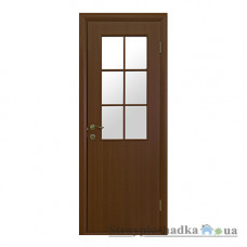 Межкомнатная дверь Новый Стиль Колори В-G, МДФ, со стеклом, 2000x900x34, орех, шт.