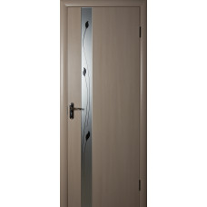 Межкомнатная дверь Новый Стиль Злата Квадра P МДФ, со стеклом Р1, 2000x600x34, дуб жемчужный, шт.