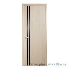 Межкомнатная дверь Новый Стиль Вита BLK Квадра МДФ, со стеклом, 2000x600x34, дуб жемчужный, шт.