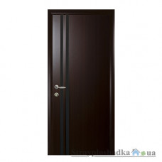 Міжкімнатні двері Новий Стиль Віта BLK Квадра Екошпон, зі склом, 2000x600x34, венге 3D, шт.
