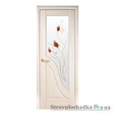 Межкомнатная дверь Новый Стиль Амата Маэстра Р DeLuxe, со стеклом Р1, 2000x600x40, ясень, шт.