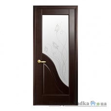 Межкомнатная дверь Новый Стиль Амата Маэстра Р DeLuxe, со стеклом Р2, 2000x600x40, венге, шт.