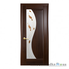 Межкомнатная дверь Новый Стиль Эскада Маэстра Р DeLuxe, со стеклом Р1, 2000x600x40, каштан, шт.