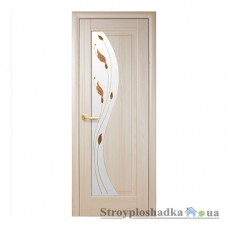 Межкомнатная дверь Новый Стиль Эскада Маэстра Р DeLuxe, со стеклом Р1, 2000x600x40, ясень, шт.