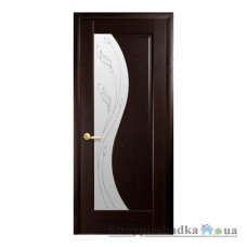 Межкомнатная дверь Новый Стиль Эскада Маэстра Р DeLuxe, со стеклом Р2, 2000x600x40, венге, шт.