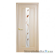 Міжкімнатні двері Новий Стиль Прем'єра Маестра Р DeLuxe, зі склом Р1, 2000x900x40, ясен, шт.