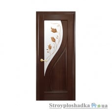 Межкомнатная дверь Новый Стиль Прима Маэстра Р DeLuxe, со стеклом Р1, 2000x600x40, каштан, шт.