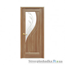 Межкомнатная дверь Новый Стиль Прима Маэстра Р DeLuxe, со стеклом Р2, 2000x600x40, золотая ольха, шт.