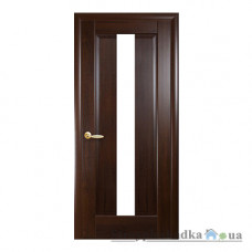 Міжкімнатні двері Новий Стиль Прем'єра G Маестра DeLuxe, зі склом, 2000x600x40, каштан, шт.