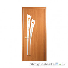 Межкомнатная дверь Новый Стиль Лилия Модерн Р, МДФ, со стеклом Р1, 2000x600x34, золотая ольха, шт.