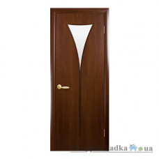 Межкомнатная дверь Новый Стиль Бора Модерн, МДФ, со стеклом, 2000x600x34, орех, шт.