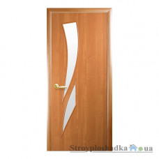 Межкомнатная дверь Новый Стиль Камея Модерн Р, МДФ, со стеклом Р1, 2000x900x34, золотая ольха, шт.