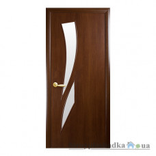 Межкомнатная дверь Новый Стиль Камея Модерн, МДФ, со стеклом, 2000x600x34, орех, шт.