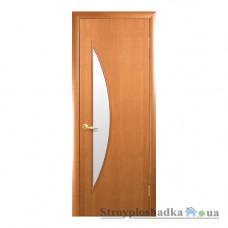 Межкомнатная дверь Новый Стиль Луна Модерн, МДФ, со стеклом, 2000x900x34, ольха, шт.