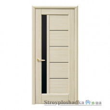 Межкомнатная дверь Новый Стиль Грета BLK Ностра DeLuxe, со стеклом, 2000x600x40, ясень, шт.