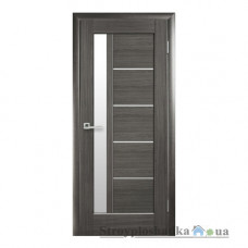 Межкомнатная дверь Новый Стиль Грета Ностра DeLuxe, со стеклом, 2000x700x40, серый, шт.