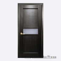 Міжкімнатні двері Новий Стиль Рима Ностра DeLuxe, зі склом Р1, 2000x600x40, венге, шт.