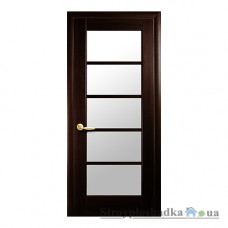 Межкомнатная дверь Новый Стиль Муза Ностра DeLuxe, со стеклом, 2000x600x40, венге, шт.