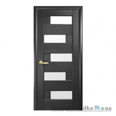 Межкомнатная дверь Новый Стиль Пиана Ностра DeLuxe, со стеклом, 2000x600x40, серый, шт.
