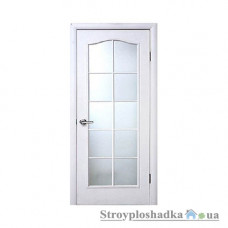 Міжкімнатні двері Новий Стиль Сімплі С-G, МДФ, вітраж зі склом, 2000x900x34, білий, шт.