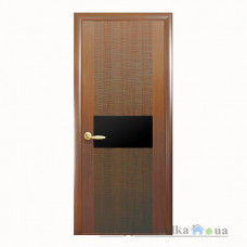 Міжкімнатні двері Новий Стиль Аста BLK Зебрана DeLuxe, 2000x600x34, золота вільха, шт.