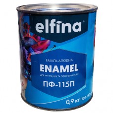 Алкідна емаль ПФ-115 ELFINA біла 0,9 кг